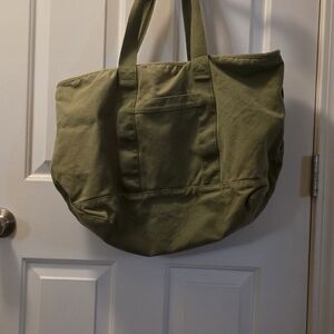 Olive Green Tote Bag